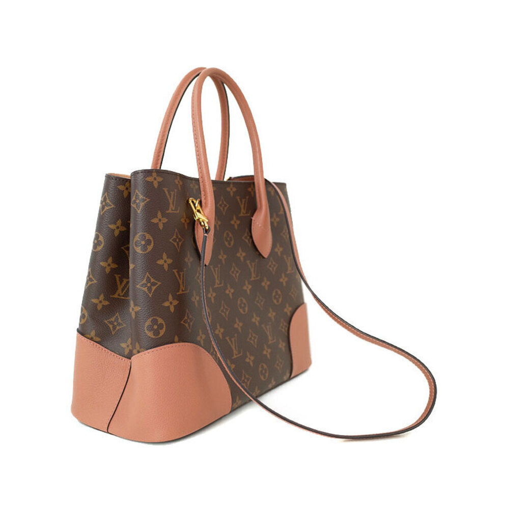 Louis Vuitton Bag Monogram Leather Leather Shoulder Brown Flandrin Brown